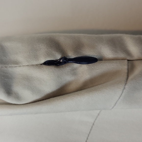 BODEN Navy Cream Sheath Long Length Midi Dress with Large Beaded Neckline (Tall) - Picture 7 of 14